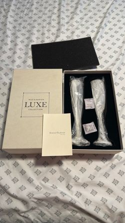 Reed & Barton luxe facets silver flute set