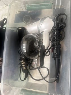 Blow Dryer, Curling Iron, Titanium Hair Straightener