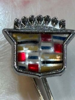 Vintage Tiny Cadillac Emblem for interior trim panel