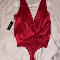NWT!!! Red Lulus Bodysuit xs