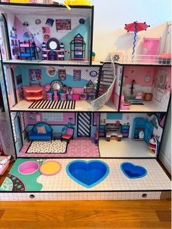 L.O.L Dollhouse and Airplane with accessories and dolls