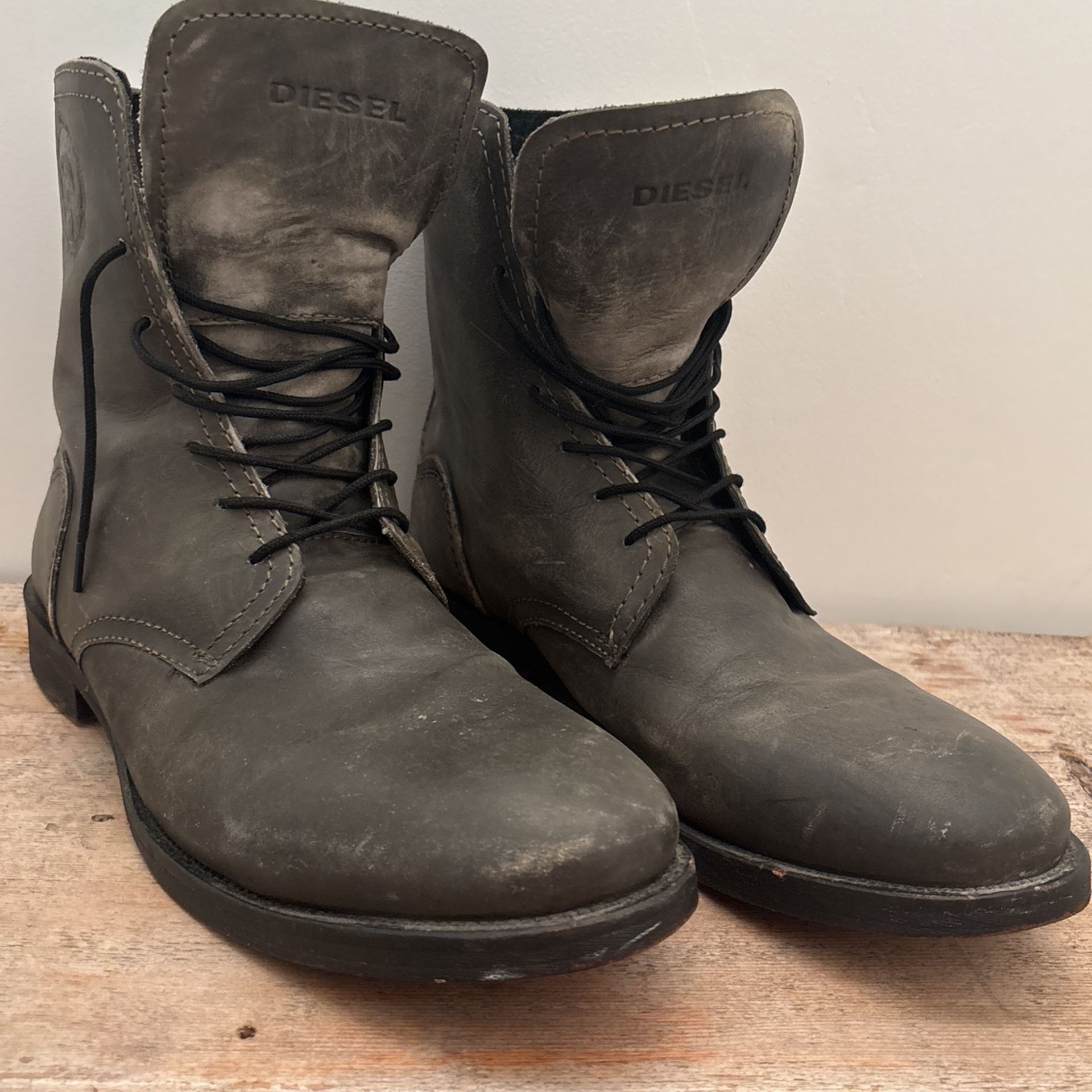Men’s Diesel Leather Boots Size 11