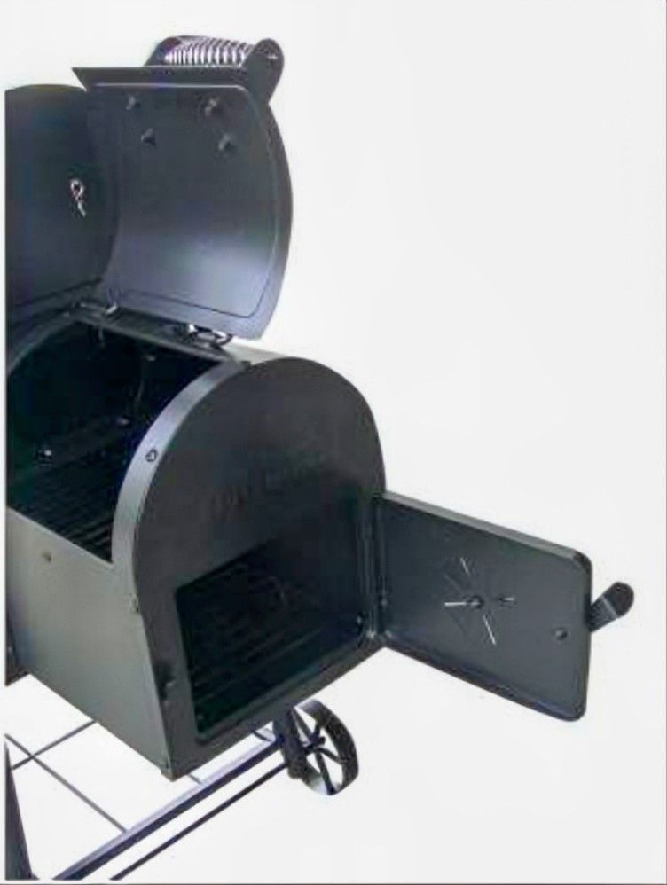 RIVER GRILLE BBQ OFFSET SMOKER FIREBOX ATTACHMENT