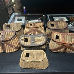 7 Old Fishing Creels As Is