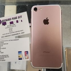 Unlocked Rose iPhone 7 128gb