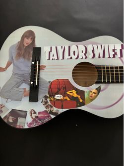 Taylor Swift Guitar with Signed Custom Insert Pickguard (JSA)