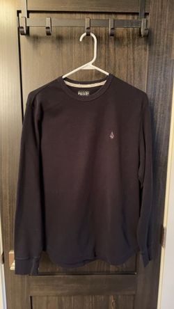 Volcom Black Long Sleeve Crew Neck Shirt Men's XL 0433