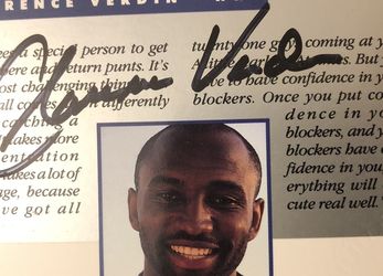 Clarence Verdin Autographed Colts Card