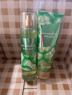 Bath & body works cucumber melon set