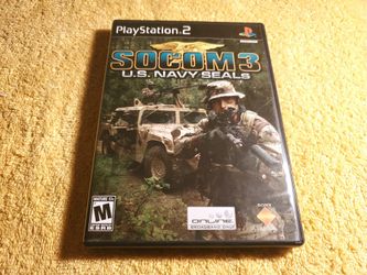 SOCOM 3 NAVY SEALS PS2 GAME COMPLETE