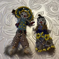 Zuni Indian beadwork dolls