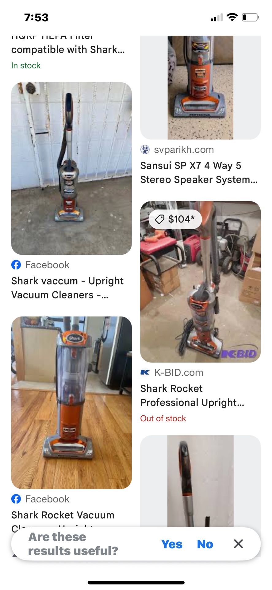 Shark vacuum