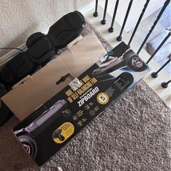 Swagtron Shuttle Zipboard Electric Hoverboard Skateboard LED Wheels Bluetooth Speaker