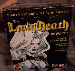 Lady Death porcelain statue & box