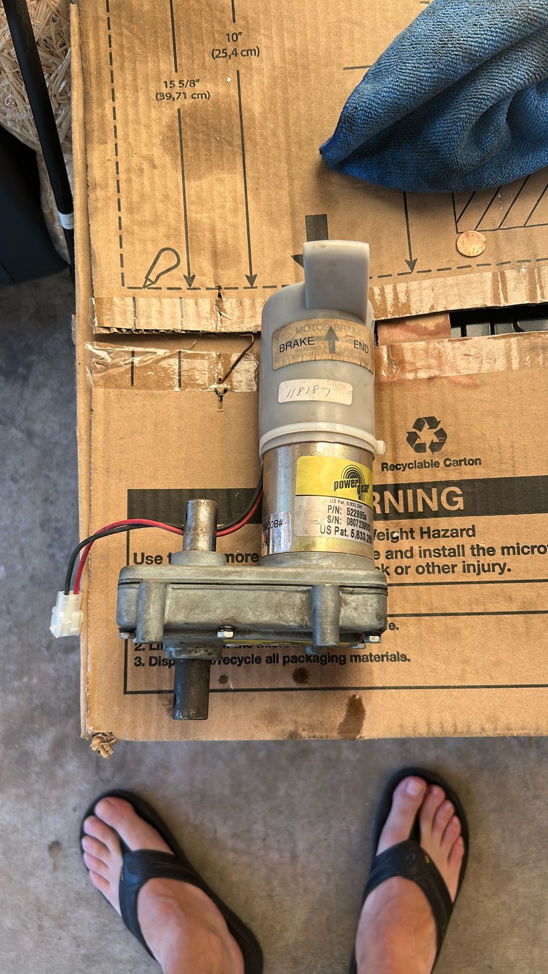 Power Gear Slide Out Motor