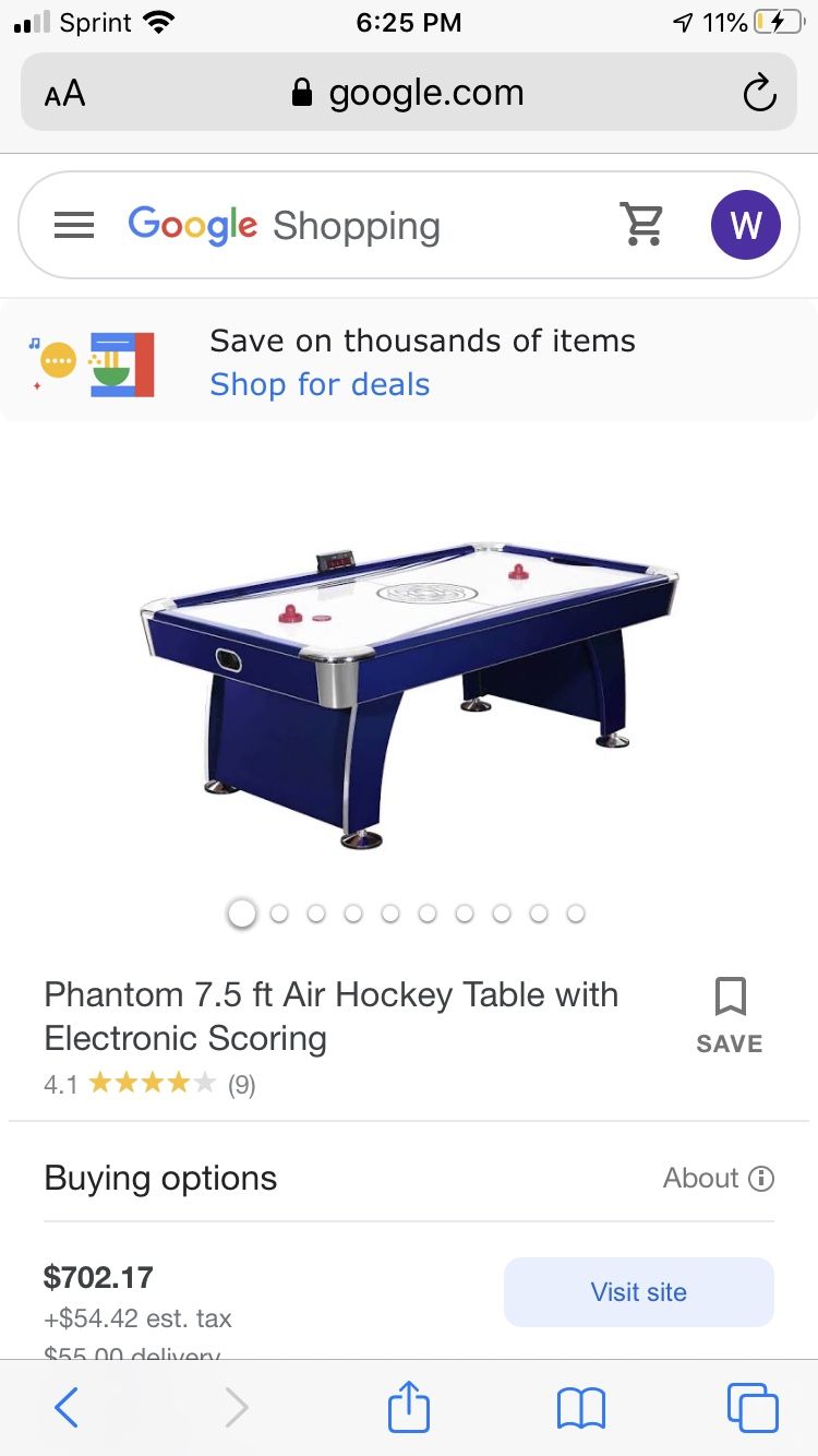 Electric Score Keeping Air Hockey Table Very Heighv End