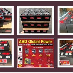 Nuevas baterías de 8volt-170AH para golf car 1 año de garantía