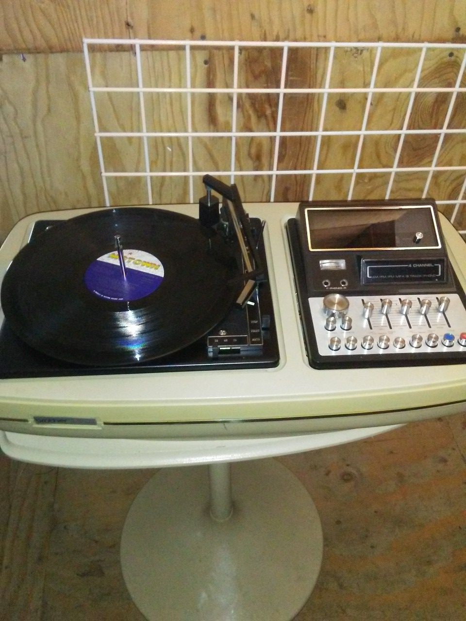 Rare - Vintage Brother 8 Track/Turn Table Stereo System - Mint Condition