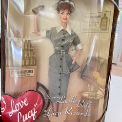 Vintage 1997 I Love Lucy Lucille Ball New Barbie Doll Collector Mattel Women. The Box Is Damaged