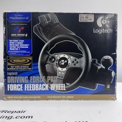 Logitech Driving Force Pro Ps2 - Great Condition - Tested And Working Perfectly - For Sale Or Trade 