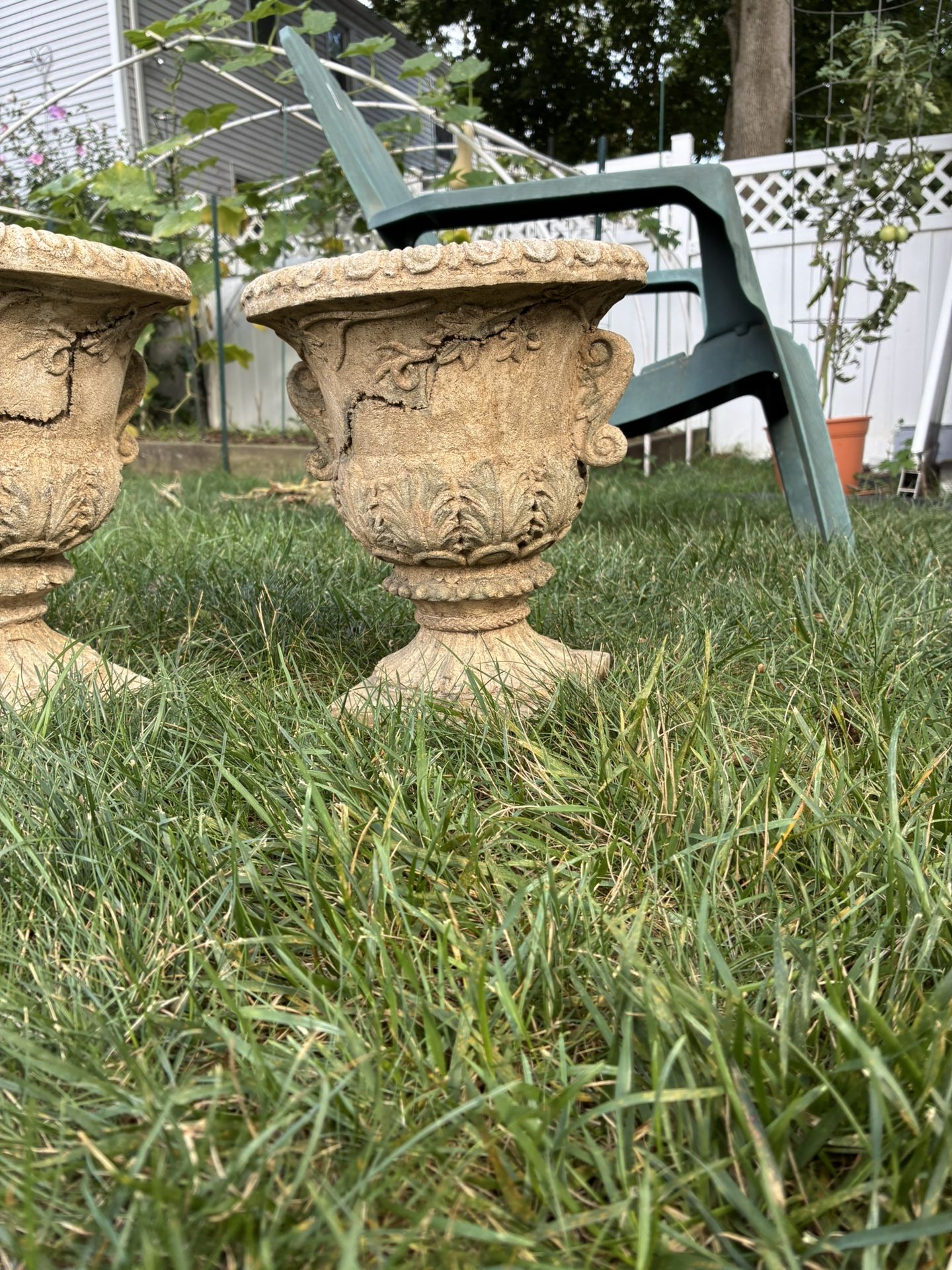 2 Urn Planters European Style