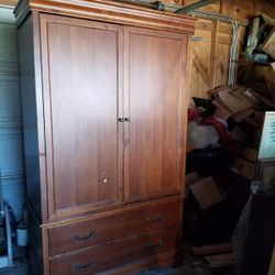 TV Armoire w/ 2 Lg Drawers