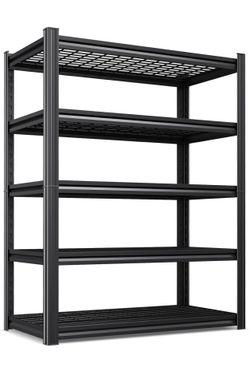 71.2" H-35.4" W Garage Shelving Heavy Duty Storage Shelves, Adjustable Metal Shelving Unit, Utility Garage Organizer Shelf for Basement, Pantry, Wareh