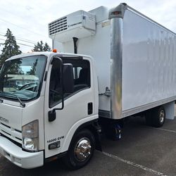 2014 Isuzu NPR Reefer/ Refrigerator Box Truck