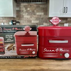 New In Box “Steam-o-matic Hot Dog Steamer” Steams Hot Dogs In Minutes. $20.00