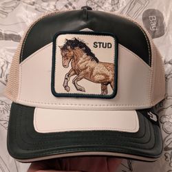 Unused, NEW Goorin Bros Moto Stud Trucker Hat Men's One Size