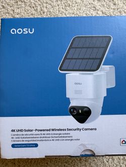 aosu solar powered wireless security camera