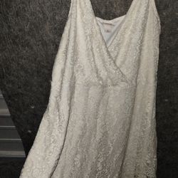 Off White Summer Lace Dress 