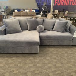 Deep Oversized Grey Sectional