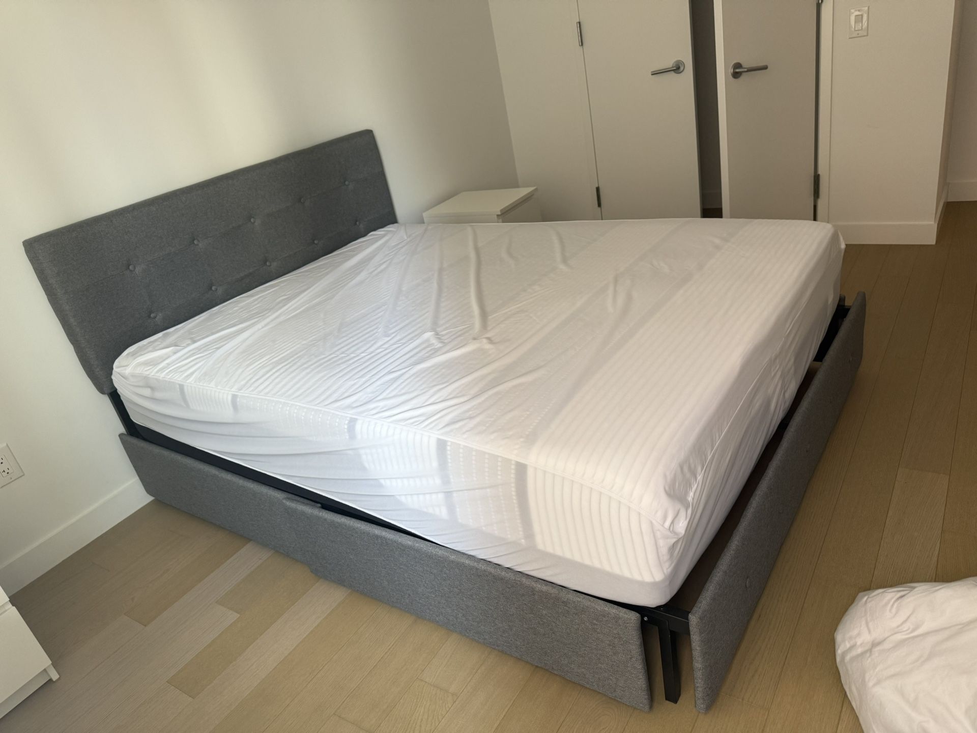 Queen Bed frame With Underbed Storage 