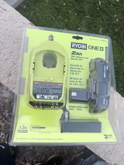 Ryobi Battery and Charger Starter Kit One+ 18V NEW