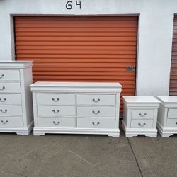 🌻 4 PCS White Bedroom Set  🌻