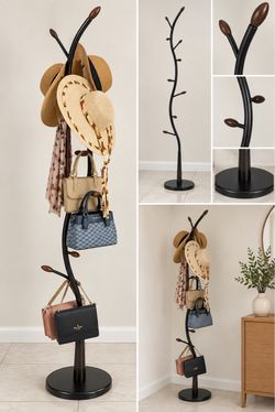 Tree Branch Floor Standing Coat and Hat Rack