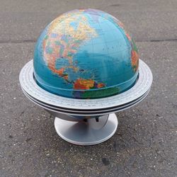 Vintage George F. Cram Celestial World Globe Atomic Space Age
