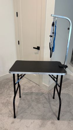 Dog grooming table