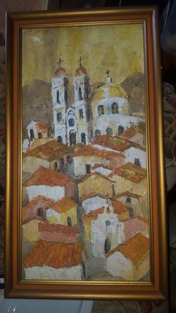 Mission painting on canvas