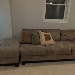 Large Couch And Matching Ottoman