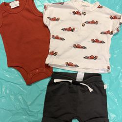 New Petit Lem Newborn Baby Boy Set 