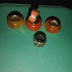 Asst. Orange Glass Beads