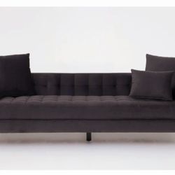 Living Spaces Dark Grey 3+ Seater Soda