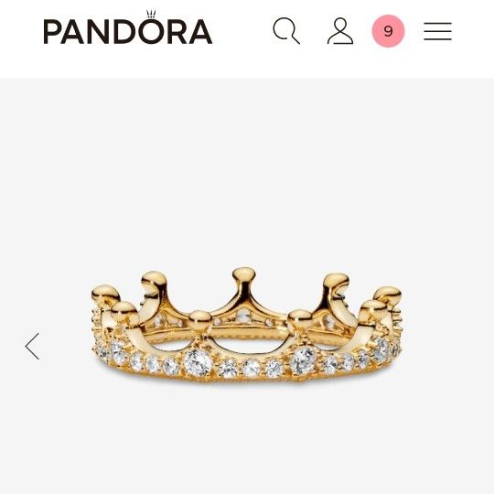 Pandora 14k Gold Plated Ring