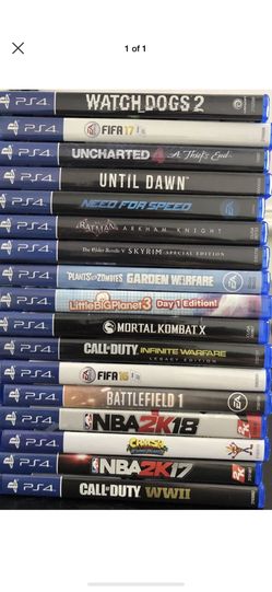 PS4 games lot