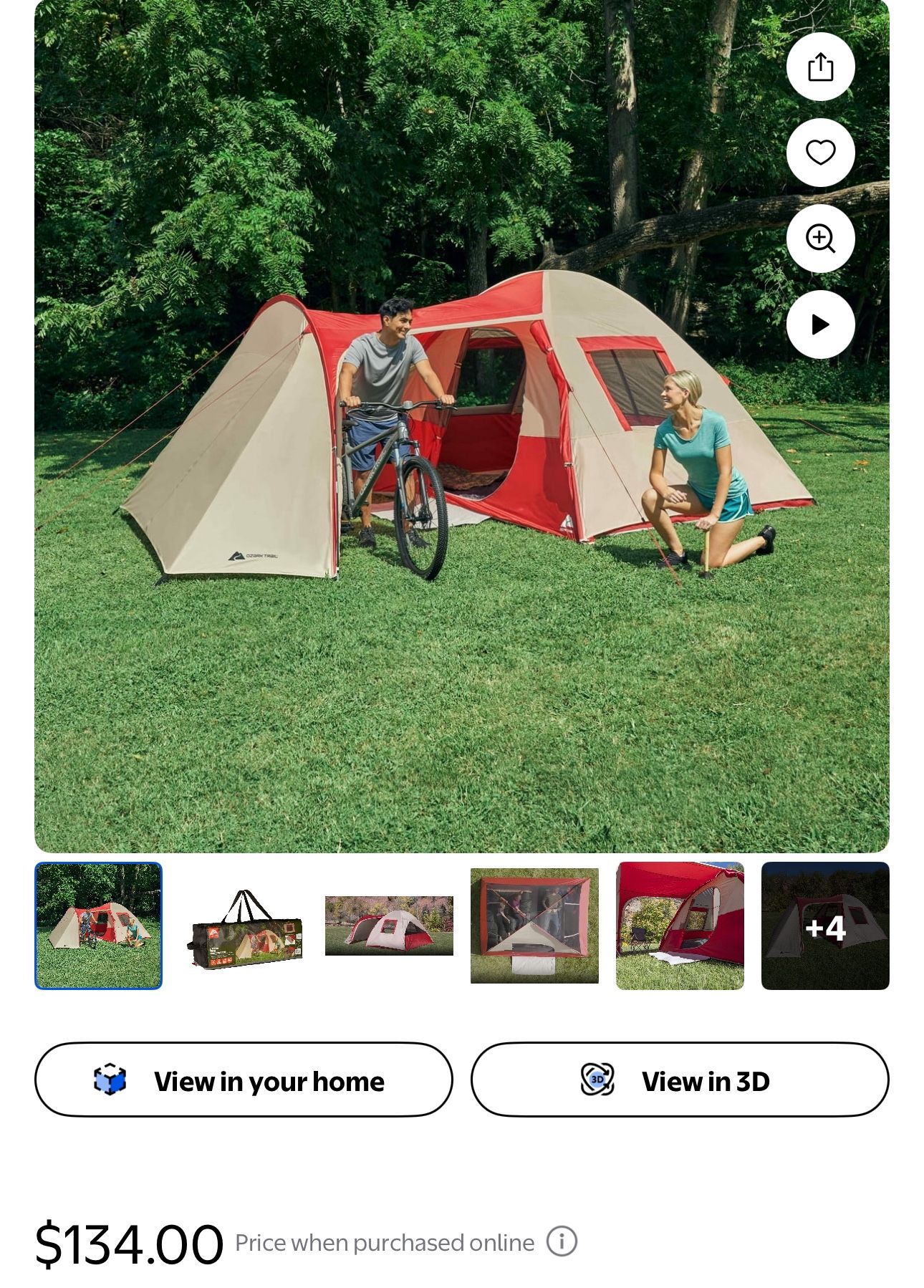 Tent With Attached Covered Patio
