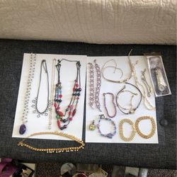 Necklaces, Bracelets And Anklets.
