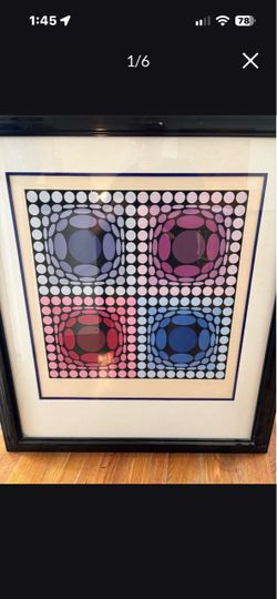 VICTOR VASARELY 2 Original Numbered/Signed Serigraphs OP ART