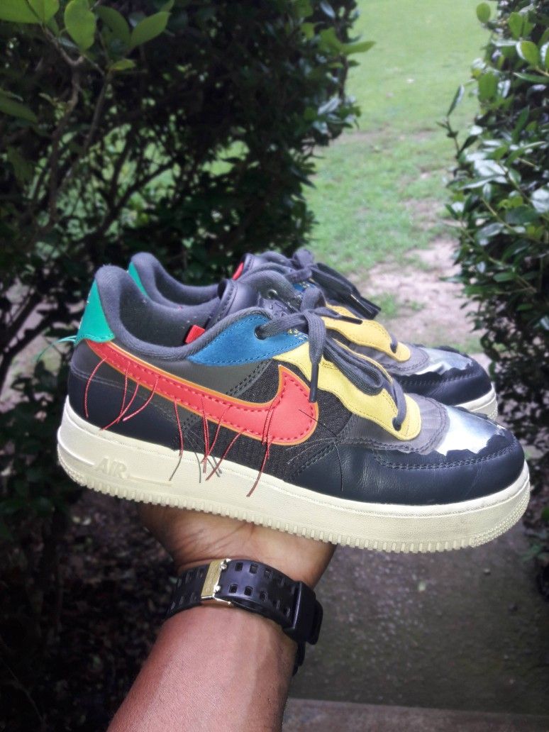 ** NIKE AIR FORCE 1 LOW BLACK HISTORY MONTH SNEAKERS// SIZE 7.5 ** $80